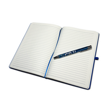 Load image into Gallery viewer, GB News Reporter's A5 Notebook with Metal Ball-Point Pen (in Blue or Red)