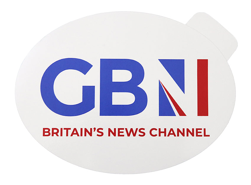 GB NEWS CAR BUMPER STICKER (PACK OF 3)