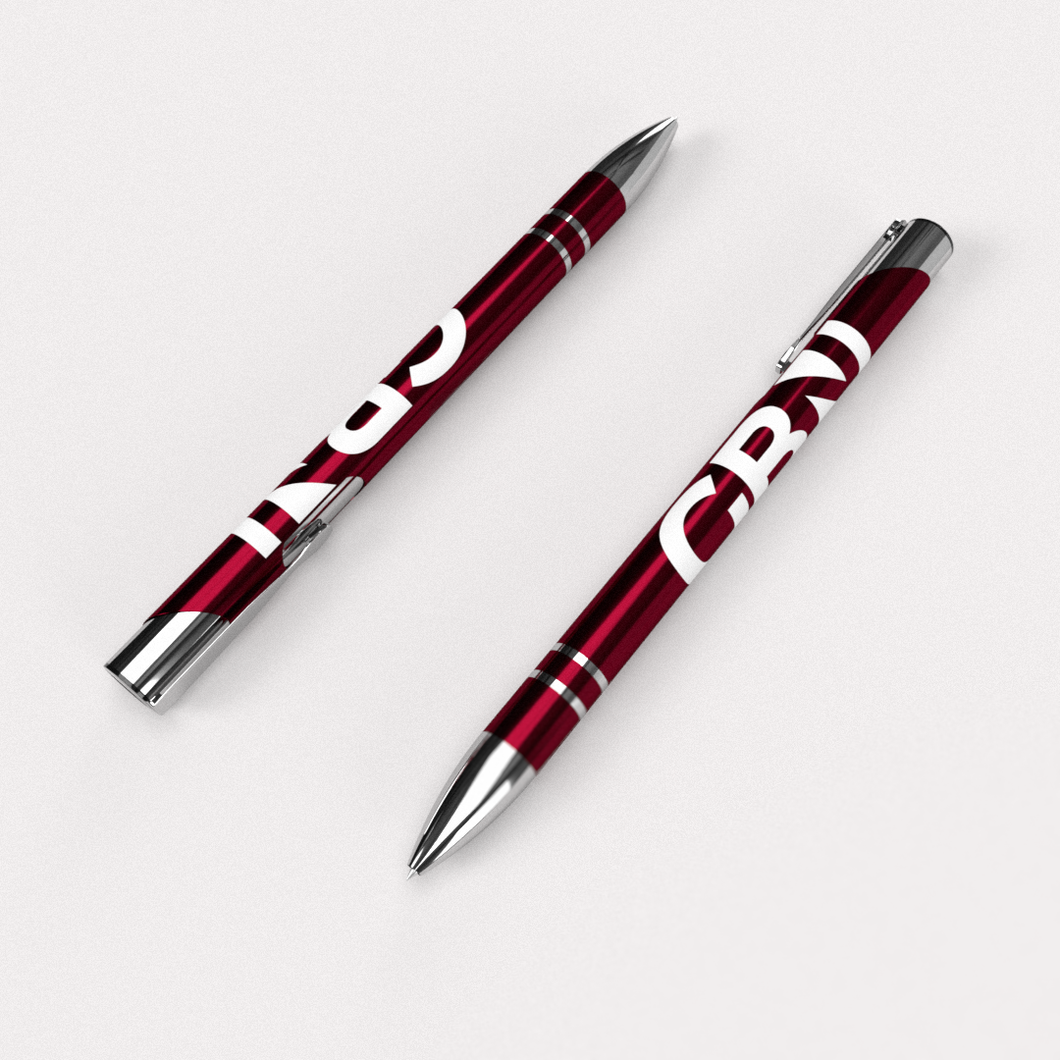 GBN METAL BALL PEN (3) - IN GBN RED